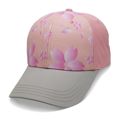 개인화된 숙녀 야구 모자, 통풍 승화 꽃 야구 모자