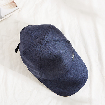 주문을 받아서 만들어진 파란 구조화된 인쇄된 야구 모자 빠른 건조한 사려깊은 로고