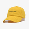 과장 아웃 도어 스포츠 Dad 모자는 남녀 공용을 위한 옐로우 컬러 면직포를 밝힙니다