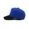 3D 엠브로이드된 서한 5 패널 야구 모자 푸른 한 개의 푸래 스틱 버클
