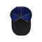3D 엠브로이드된 서한 5 패널 야구 모자 푸른 한 개의 푸래 스틱 버클