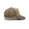 인쇄된 패치 5 패널 야구 모자 미황색 폴리에스테르와 메쉬