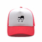 하얗고 핑크색 사람의 지능 면 트럭 운전자 메쉬 모자 엠브로이드된 로고