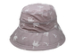 주문을 받아서 만드는 분홍색 태양 구획 차양 성인 여성 물통 모자 인쇄