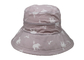 주문을 받아서 만드는 분홍색 태양 구획 차양 성인 여성 물통 모자 인쇄