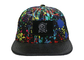 페인트 - 작풍 여자의 스냅 백 모자, 다채로운 힙합 스냅 백 모자를 튀기기