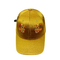 아름다운 노란 공단 야구 모자, 일요일 보호를 위한 도시 스포츠 모자