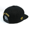 유행 3d 자수 로고를 가진 100%년 면 편평한 테두리 Snapback 모자는 디자인합니다