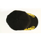 양측 까만 스포츠 모자, 6명의 패널 야구 관례 로고에 금 인쇄