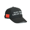 선전용 편평한 자수 야구 모자 6 패널 까만 색깔 ISO9001
