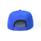 패널에 파란 Snapback 모자 모자 조정가능한 7개의 구멍 플라스틱 뒤 마감 실크 인쇄
