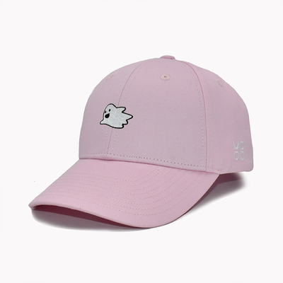 6 안구 6 패널 야구 모자 앞 패널을 구성 한 분홍색