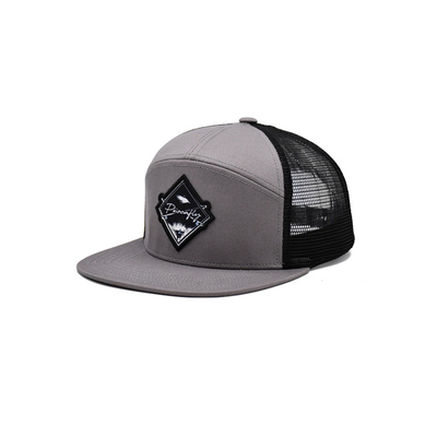 맞춤형 수염 평면 7 패널 수블리메이션 패치 스냅백  Mesh 트럭 모자 남성 모자