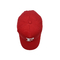 빨간 4개 작은 구멍과 고전적 구부러진 마스크 5 패널 야구 모자