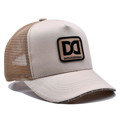도매  Mesh Custom Cotton Trucker Cap 5 패널 Custom 인쇄 패치 bordery 샌드위치 비저 Cotton Trucker 모자