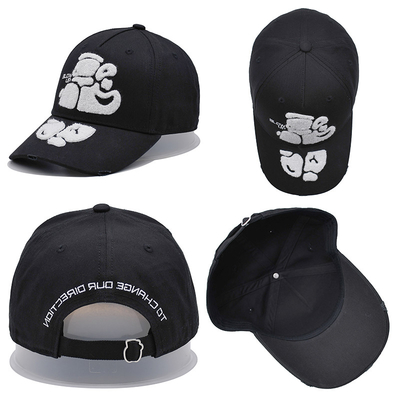 타울 embroidered 베이스볼 모자 곡선 가장자리와 사용자 정의 금속 Buckle