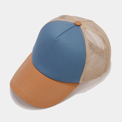 OEM 고품질 도매 Mesh 트럭 모자 5 패널 평면 뒷 트럭 모자 사용자 지정 Gorras Mesh 모자