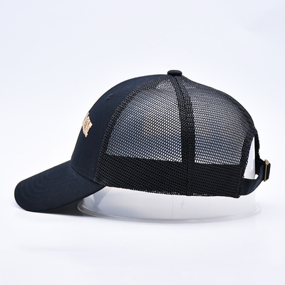 블랙 6 패널  Mesh 트럭 모자 반짝이는 트럭 모자 고품질 패션 쉐이크 embroidery 트럭 모자