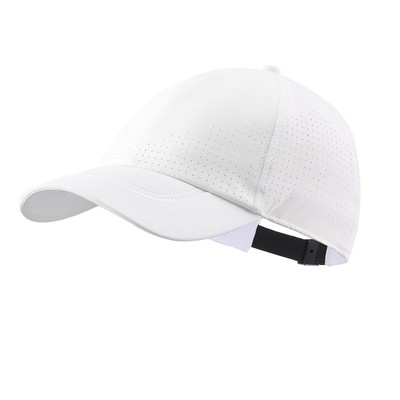 Wholesale Custom 6 Panel Unisex Laser Perforated Waterproof Baseball Golf Cap Hat Mesh Sport Hats