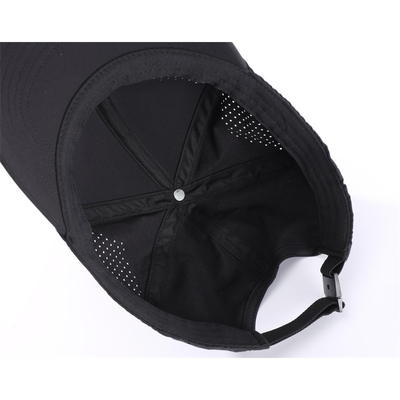 Wholesale Custom 6 Panel Unisex Laser Perforated Waterproof Baseball Golf Cap Hat Mesh Sport Hats