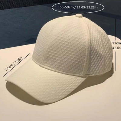 High Profile 6 Panel Baseball Cap Unisex Lightweight Sunshade Quick-Drying Baseball Hat