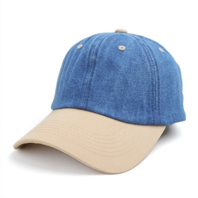 Wholesale Custom Logo Acid Wash Cotton Vintage Dad Hat Adjustable Denim Sports Washed Black Baseball Cap