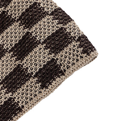 New Plaid Chunky Cable Knit Hat Cuffless Warm Ski Skull Cap Checkered Winter Knitted Beanies Hats