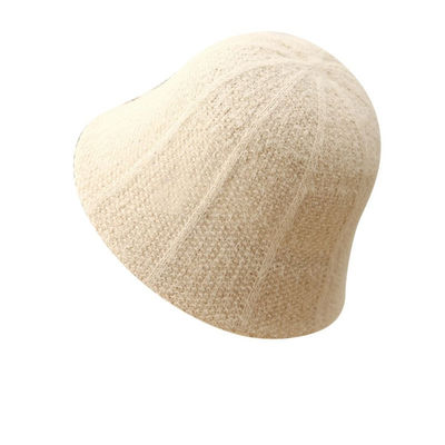 Fashion Autumn Winter Bucket Hat Knit Windproof Fisherman Hats Casual Cold Proof Panama Cap for Women