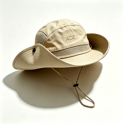 Lightweight Breathable Outdoor Boonie Hat with Wide Brim Sun Protection for Hiking Camping and Fishing