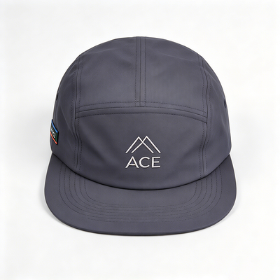 Water Resistant 5 Panel Camper Hat with Lining for Rainy Trekking and Outdoor Five Panel Hat Use