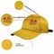 노란 야구 모자 보통 본이 소녀 6 패널에 의하여 구부려진 모자에 의하여/관례는 수를 놓았습니다