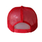 아름다운 빨간 공백 메시 트럭 운전사 모자, 우수한 디자인 망 5개의 패널 모자