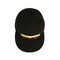 패널 편평한 빌 6개의 모자, 관례 100% 아크릴 편평한 테두리 검정 Gorras 모자, 주문 로고