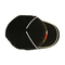 OEM 금속 버클 6 패널 야구 모자 자수 로고 곡선 테두리 주문 능직물 면 검정