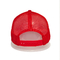 유행 편평한 자수 로고를 가진 여름 동안 남녀 공통 빨간 메시 야구 모자