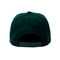 주문을 받아서 만들어진 진한 녹색 힙합 Snapback 모자 편평한 테두리 100%년 면