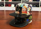 플라스틱 버클 편평한 테두리 Snapback 모자 다채로운 디지털 방식으로 승화에 의하여 인쇄되는 가죽 헝겊 조각
