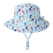 아기 유아 격자 무늬 뒤집을 수 있는 일요일 보호 동물성 모자 물통 모자