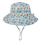 아기 유아 격자 무늬 뒤집을 수 있는 일요일 보호 동물성 모자 물통 모자